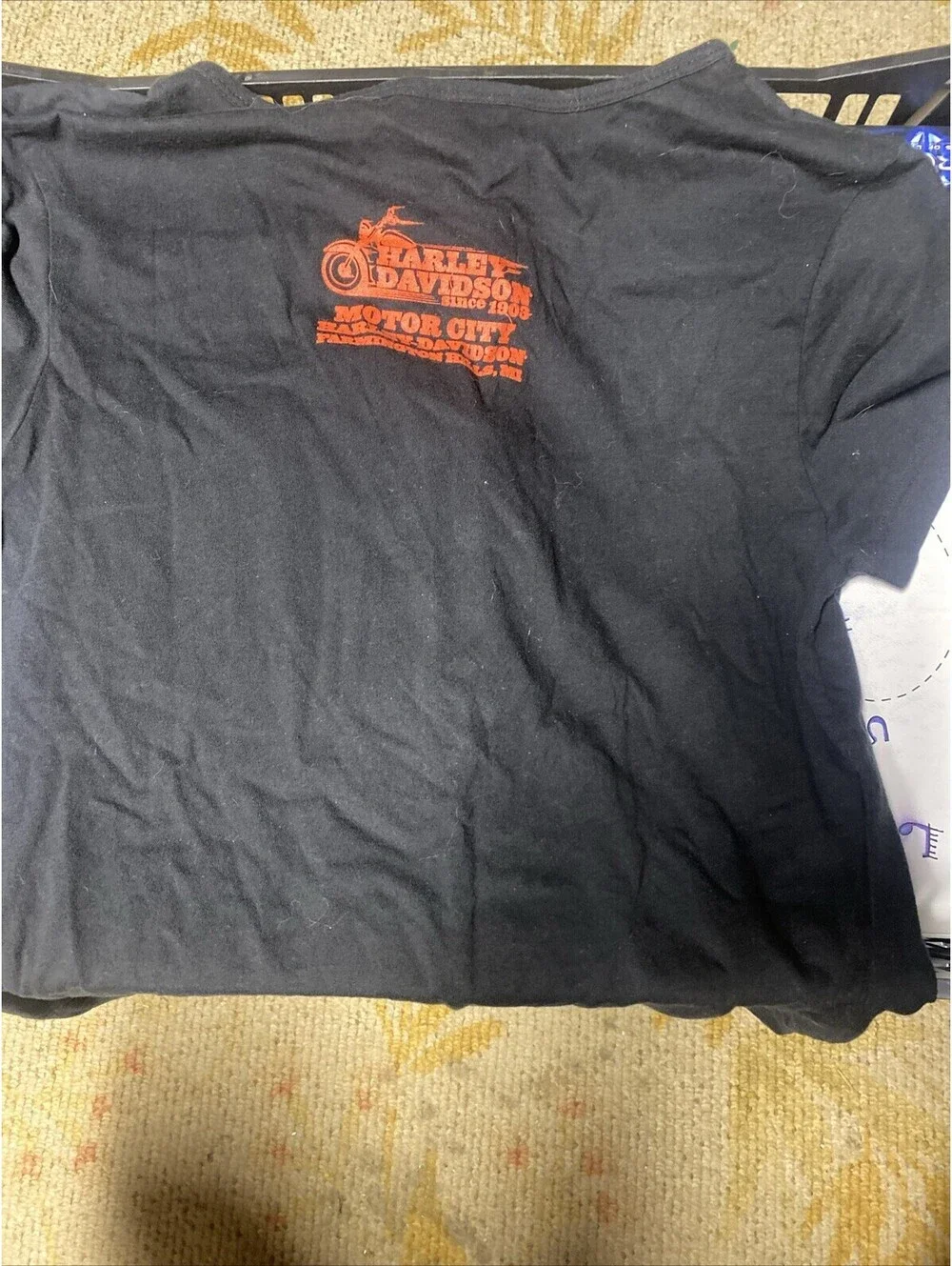 Women’s Harley Davidson XL Black Red Wings T-Shirt 2010 Thiensville WI NWT - Picture 3 of 5